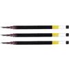 PILOT Set di 3 ricariche a sfera inchiostro gel per penna G2, 1 mm, colore: Nero