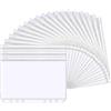 Funngy Buste Portadocumenti in Plastica,20 PCS Buste Trasparenti A5 con Cerniera 6 Fori Perforati Universali Buste in PVC Senza Odore per Money Binder Agenda Risparmio Soldi Cash Stuffing