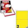 MarkIn Etichetta adesiva C/509 giallo fluo 100fg A4 210x148mm (2et/fg) Markin