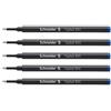 Schneider Confezione da 5 ricariche per Roller topball 850 PTE conico Media 05 Blu