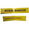 BLUSUPERSHOP TARGHETTA 1 Etichetta Nero su giallo CITOFONO Un RIGO in Carta PLASTIFICATA Sottile Adesiva 1,2x5,5 6 cm Circa O Cassetta Posta targa per DENOMINARE tutto + 1 amuleto