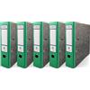 Netuno 5x raccoglitore anelli a4 verde registratore rigido con anelli dorso 7,5 cm raccoglitore carte registratore archivio faldone ufficio raccoglitore cartone documenti faldone portadocumenti