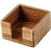 Milageto Porta Blocchetti per Appunti in Legno, Moderno Dispenser per Blocchetti Memo Autoadesivi per Casa, Ufficio, Scuola e Scrivania, 9 x 9 x 4,8 Cm