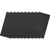 QUARKZMAN Alluminio Etichetta Vuota 50 x 22 x 0.3mm Incisione a Rettangolo Vuoti Carta con 2 Foro per Targhetta Macchina Etichetta Fai da te 10pz (Nero)