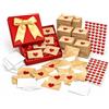 Generico DIY Love Notes Box,Mini Blank Love Notes and Envelopes with Heart Stickers,Romantic Secret Note Cards Gifts for Valentine's Day Boyfriend Girlfriend