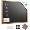 ALLboards Lavagna Nera da Gesso MAGNETICA con Cornice in Legno 120x90cm, Scrivibile con Gessetti e Pennarelli a Gesso, Per Bar, Ristoranti, Menu