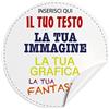 VENEZIANO 100 Adesivi, etichette personalizzati - adesivi personalizzati con immagine, logo aziendale, foto, testo - 100% Made in Italy.