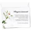 UTTSCHEID Lotto di 30 - Biglietti di Ringraziamento - Lutto - Condoglianze - Decesso Funerali - Biglietti con Buste - Formato A6 (10,5 x 14,8 cm) - Fiore di Giglio