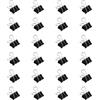 AWJUWHBJ 24Pieces In Acciaio Inox Foldback Clip Metallo Carta Morsetto Lungo Coda Clip Per Sacchetto di Cibo Tavolo Da Disegno Casa E Ufficio Forniture