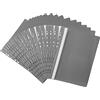 Netuno 20 cartelline colorate trasparenti grigio formato A4 210x 297 mm buste trasparenti anelli a4 colorate con strisce scrivibile buste forate copertine trasparenti