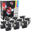 PRESTIGE CARTRIDGE 10 Nastri 40913 nero su bianco 9mm x 7m Etichette compatibili per DYMO LabelManager LM 100 150 160 200 210D 260 280 300 350 350D 360D 400 420P 450 500TS PC PC2 PnP LabelWriter LW 400 450 Duo