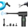 S.I.C Elettrico Rimuovi Polvere Aria Senza Fili - 3 Velocità di Potenza Con Luce a Led, 6000 mAh Bomboletta Aria Compressa Per Computer, Laptop, Auto 9000pa