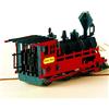 HLLR Biglietto di Auguri Pop-up 3D Treno retrò Compleanno Pasqua Anniversario Ringraziamento novità
