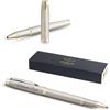 PARKER IM Professionals - Penna roller monocromatica con incisione, penna premium, confezione regalo, ricarica nera, regalo personalizzato, nome, compleanno, champagne