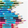 Colorfamily Etichette adesive personalizzate con nome per matite, penne, libri quaderni, scuola, asilo, elementari. Set da 100 pezzi, dimensioni 4,6 x 0,8 cm