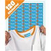 LabelTiger Etichette Personalizzate Per Bambini - Senza Stirare (120 pz, Blu) | Etichette Asilo Nido e Scuola, Etichette per Vestiti Bambini e Oggetti, Lavabili in Lavatrice e Lavastoviglie, Durevoli