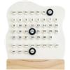 Generico Calendario in legno - Display giornaliero perpetuo 15x4x17 cm, organizer per da scrivania, forniture di cancelleria e tracciatore di date per studenti e insegnanti Home | Decorazioni per uff