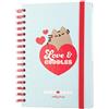Grupo Erik: Diario Scuola 2023-2024 Pusheen, agenda settimanale A5 12 mesi, 14,8x21 cm, ideale come pusheen cancelleria, diario pusheen, agenda università 2023 2024, diario scuola medie e superiori