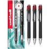 uni-ball Jetstream SXN-210 RT - Penna a sfera retrattile, pennino da 1,0 mm, confezione da 3, inchiostro rosso, in confezione regalo