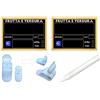 etichettesegnaprezziperalimenti KIT 30 SEGNAPREZZI BIFACCIALI PLASTIFICATI FRUTTA E VERDURA 8,3X11,3 cm. +30 SUPPORTI +1 PENNARELLO BIANCO PER ALIMENTI