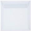 Paper24 25 buste trasparenti quadrate, 170 x 170 mm, 17 x 17 cm, con striscia adesiva, 100 g