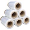 BAS Mini Pellicola Estensibile Trasparente 5 Rotoli - 10 cm x 150 m x 23 µm - Film Estensibile per Imballaggi, Traslochi, Pallet e Protezione Merci