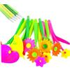 Veesper Penne di fiori da 10 pezzi, penne per piante per inchiostro in gel creativo nero da 0,5 mm, 7,8 penne a baseball in gomma morbida adatte per gli insegnanti dei bambini delle scuole di casa degli