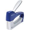 RAPESCO Fissatrice Manuale Mini Z T-Duo. Usa Punti 13/4-8 mm e 53/4-8 mm. Materiale: metallo/ABS. Colore: Blu/Cromato