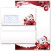 Paper-Media 40 pezzi Set completo Natale, LETTERA A BABBO NATALE Natale 20 fogli di carta da lettera e 20 buste DIN LANG (con finestra) | Paper-Media
