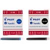 PILOT Namiki IC100 - Cartuccia d'inchiostro per penna stilografica, confezione da 24, colore: Nero/Blu