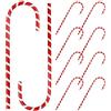 Lawnrden Penne di Natale sfuse, Penne di Natale, 10 pezzi 7, 9 pollici Matita di bastoncino di zucchero rossa e bianca con inchiostro nero, matite per regali di feste di Forniture di cancelleria