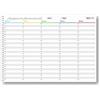 Agendepoint.it Planning settimanale perpetuo spiralato 30x42cm A3 orario 30min 70fogli natura