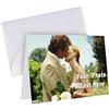 ARSWENGER Biglietti D'auguri Personalizzati con Busta, Biglietto di Ringraziamento con Foto e Testo Cartolina Regalo Unica per Compleanno Matrimonio Anniversario Halloween Natale (Bianco)