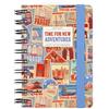 Legami - Agenda Giornaliera Spiralata Small, 12 Mesi, Diario da Gennaio 2025 a Dicembre 2025, Planner Pieghevole 2025/2026, Chiusura a Elastico, Taschina Finale, Rubrica, 8.5 x 13 cm, Travel Stickers