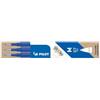 Pilot Blue Frixion Pro - Set di 3 ricariche per penna roller cancellabili