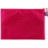 Anevous 2 sacchetti portadocumenti, con chiusura lampo impermeabile, per documenti, ricevute, carta, ufficio, viaggi scolastici, cosmetici, rosso, formato A5, 24 x 18 cm