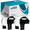 specmark 2 rotoli di etichette singole compatibili con Brother DK-22606 62 mm x 15,24 m per tutte le stampanti di etichette QL QL-570 QL-700 QL-800