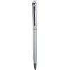 Generico 10X PENNA a sfera SLIM con touch screen COLORATE bomboniera LAUREA | 10 PENNE PER LE TUE BOMBONIERE GADGET REGALINO COMPLEANNO FESTA (Bianco)