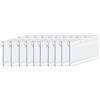 SagaSave 10Pcs 100x42mm Trasparente Porta Etichette in plastica, PVC Segno Display Titolare Prezzo Tag Nome Card Holder per Supermercato Negozio Ufficio Casa