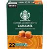 Starbucks Cialde K-Cup Caffè Caramello Aromatizzato Naturale per Macchine da Caffè Keurig, 100% Arabica, 1 Scatola (22 Capsule)