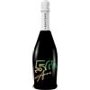 BRANDGIFT.IT Bottiglia Personalizzata Compleanno Santero 958 NERA Spumante Extra Dry Perlage Floreale Bottiglie Personalizzate Anni Compiuti Ottimo Regalo Per Brindisi Originali (VERDE, 50 ANNI)