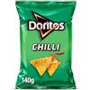 Doritos Chilli, Snack di Mais al Gusto Peperoncino Piccante, Tortillas dalla Croccantezza Irresistibile, Confezione da 140g