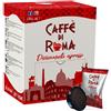 CAFFE' DI ROMA 100 Capsule CAFFE DI ROMA Miscela VULCANO ROSSA Compatibili con A Modo Mio - Forte e Decisa - 100 Capsule Compatibili con le Macchine ad uso domestico Lavazza* A Modo Mio* -