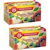 Generico Pompadour 1913 | Infuso Frutti Misti | Tisana Solo Vera Frutta | Tisana Senza Caffeina - 2 x 20 Bustine di Tè (120 Gr)