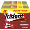 Trident Gomma senza zucchero alla cannella, 6 confezioni da 28 pezzi (168 pezzi totali)