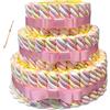 CHANCE TORTA DI MARSHMALLOW TRECCE MULTICOLORE KIT FAI DA TE