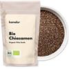 Kamelur 1kg BIO Semi di chia neri - Semi di Chia BIO senza additivi per Porridge & Co. - Semi di Chia BIO in confezione biodegradabile