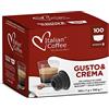 ITALIAN COFFEE FOR ESPRESSO LOVERS Italian Coffee 100 Capsule Caffè Gusto & Crema Compatibile con Nescafé Dolce Gusto