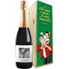 Bottle-Up Regalo festa del papà - Prosecco DOC personalizzato e cassa legno - Idea regalo uomo, festa del Nonno, compleanno papà (Pinocchio, Foto e dedica)