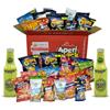 APERI SNACK Aperisnack® - AP18.001.26 Aperibox Classic 32 pezzi con 2 Hugo da 20cl - Scatola regalo con Snack salati, patatine e frutta secca, per aperitivo fai da te o gadget compleanno adulti